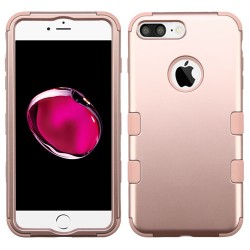 Funda Protector Iphone 7 Plus Oro Rosado Triple Layer